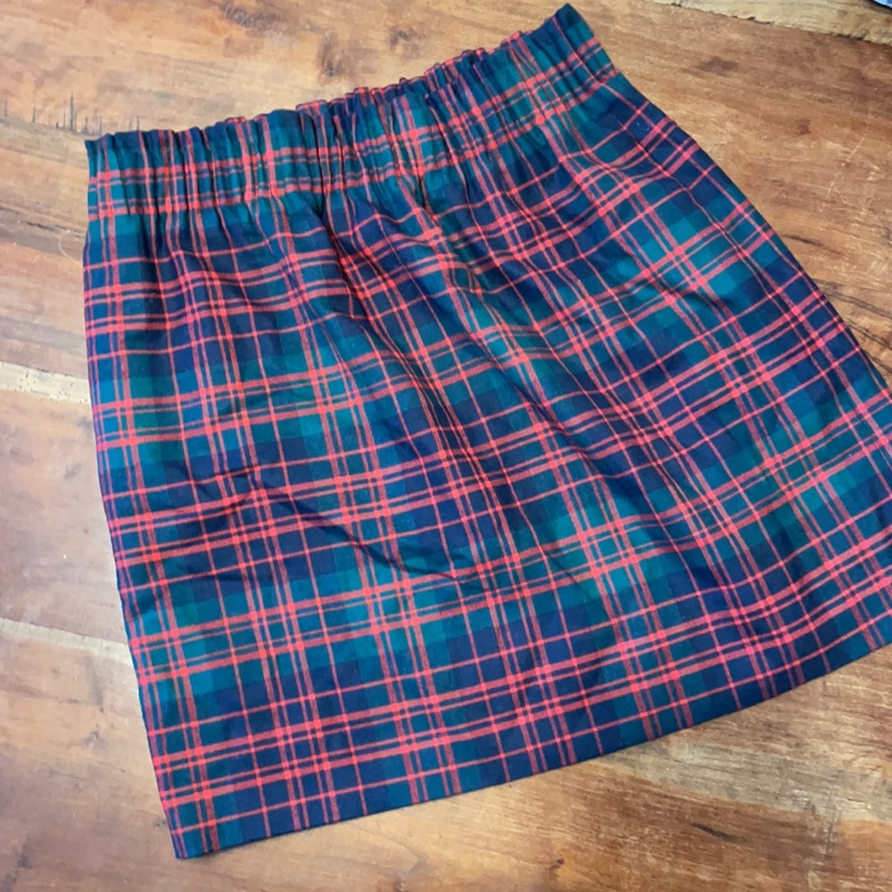 JCrew Plaid Holiday Skirt